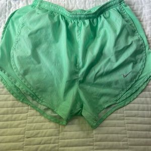Green Nike Running Shorts